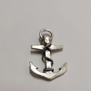 Sterling Silver Anchor Pendant 925